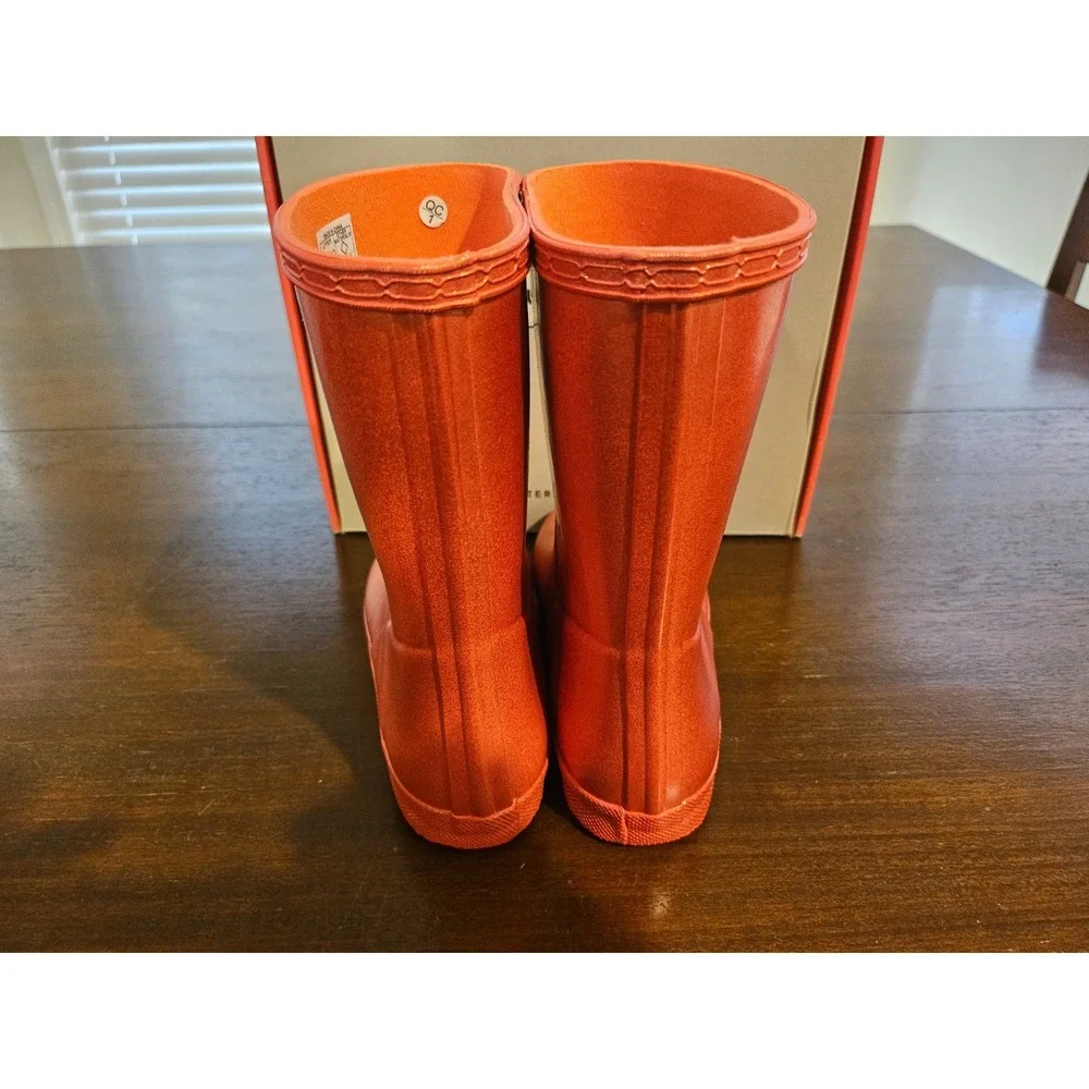 Hunter Boots 2 Boys 3 Girls Kids Original First Classic Nebula Rainboot Red Tang